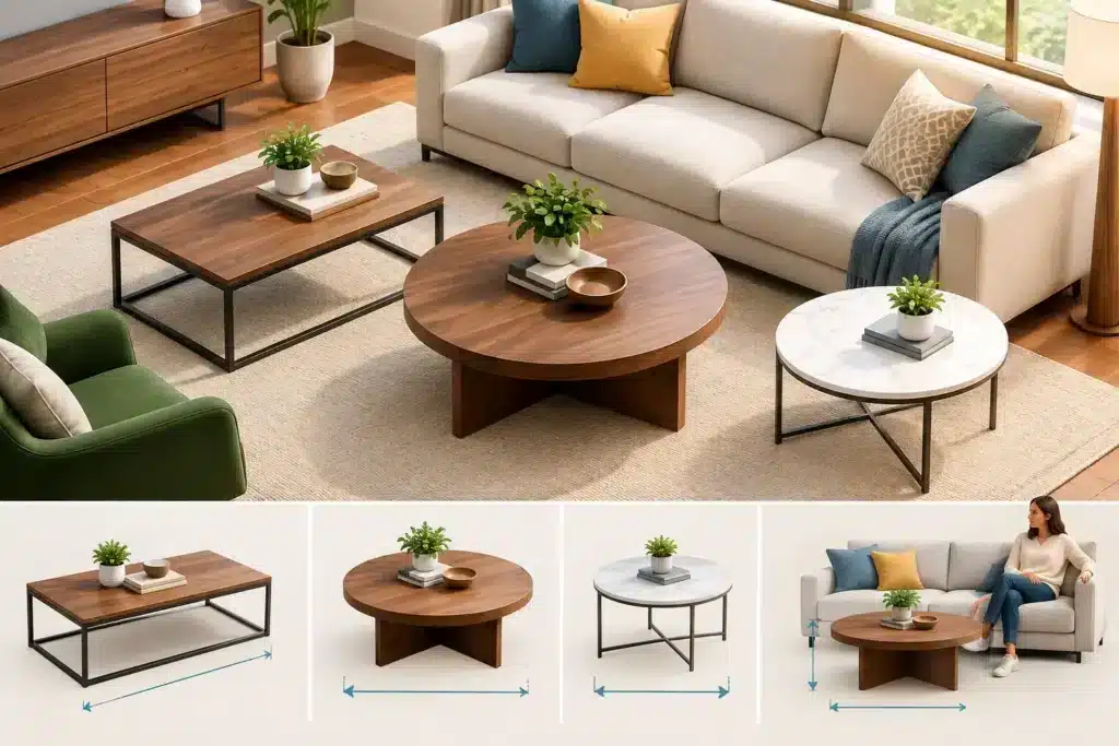 Coffee Table Size Guide for Better Living Rooms