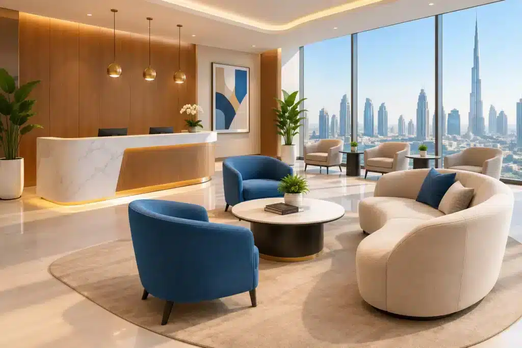 Reception Area Seating Dubai That Welcomes Well